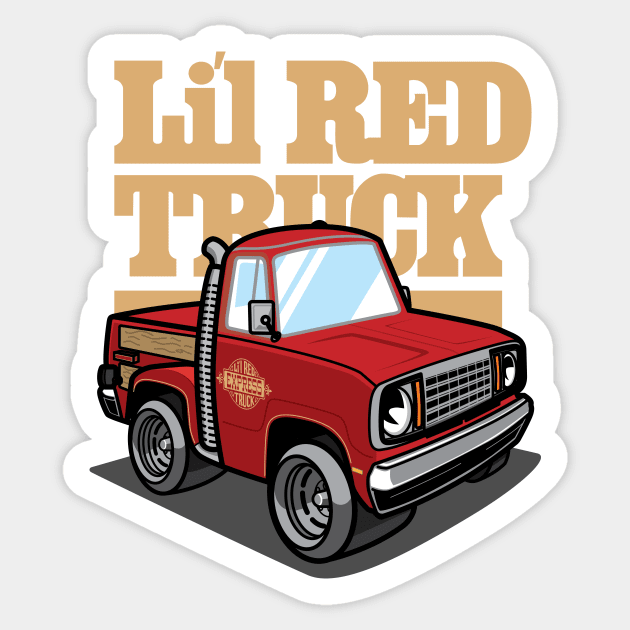 1978 - Lil Red Express (White) Sticker by jepegdesign